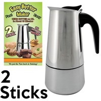 Easy Butter Maker 2 Stick Makes Butter Magic With Infused Oils Large Eb-2 Easy Butter Maker 2 Stick Makes Butter Magic With Infused Oils Large Eb-2