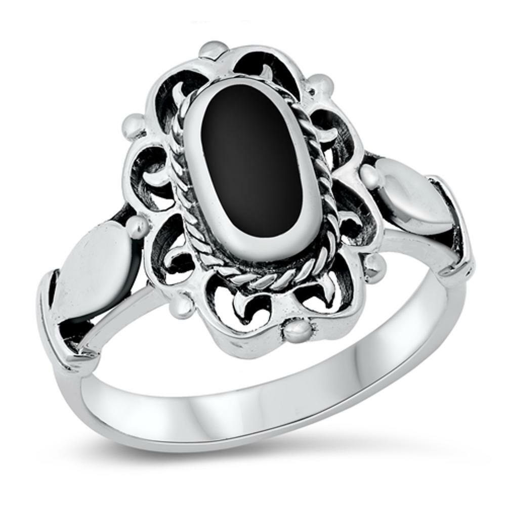 Bali Ball Bead Rope Link Sterling Silver Ring – Polished .925 Silver Band, Sizes 5-12