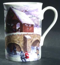 Lenox American Christmas Mug The Skating Pond 4 1/2"