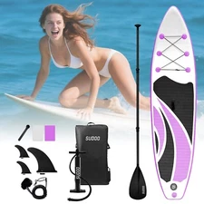 SUDOO 10FT Inflatable Stand Up Paddle Board 6' Thick Blow Up SUP Paddle Board PP