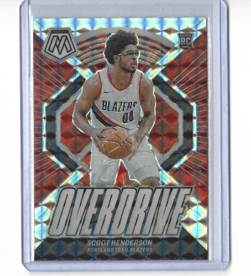 2023-24 Mosaic SCOOT HENDERSON Overdrive Rookie RC Silver Mosaic Prizm #22