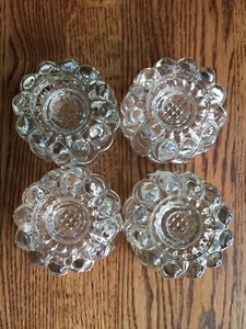 3-Way Candle Holders Princess House 24% Lead Crystal Set Of 4