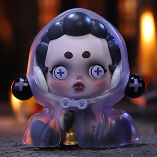 POPMART、 夜之城、Bell-ringer POP MART SkullPanda Ancient Castle Bell Ringer Toy mini