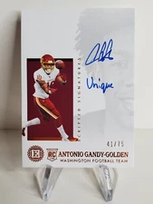 2020 Panini ENCASED NFL "ANTONIO GANDY-GOLDEN" /75 SCS-AA ROOKIE AUTOGRAPH!🔥
