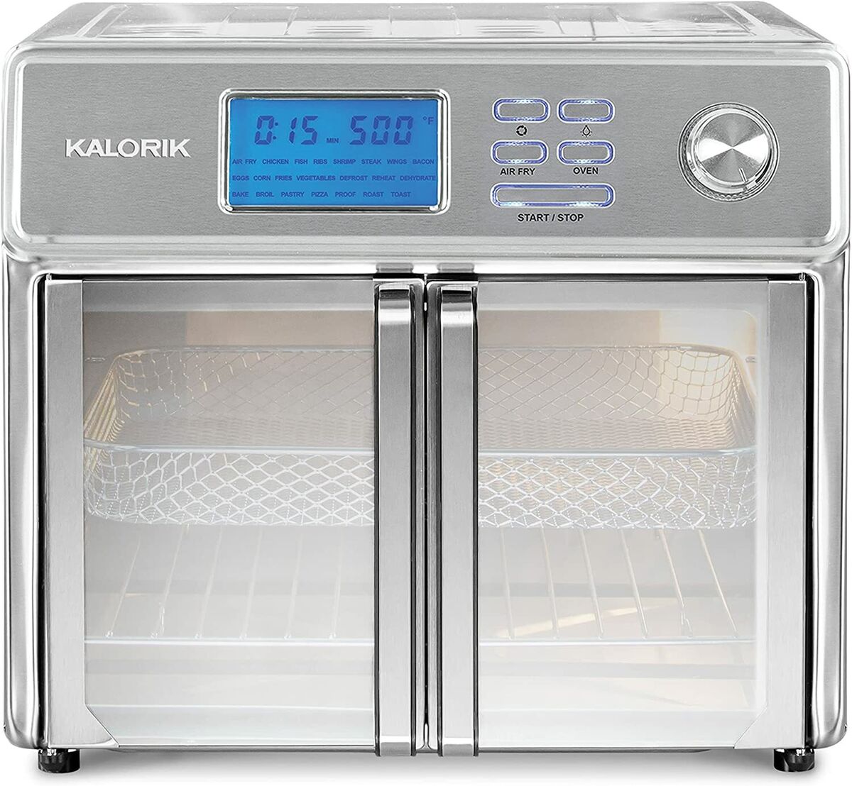 Kalorik 26 Quart Digital MAXX PLUS Air Fryer Oven, Stainless Steel
