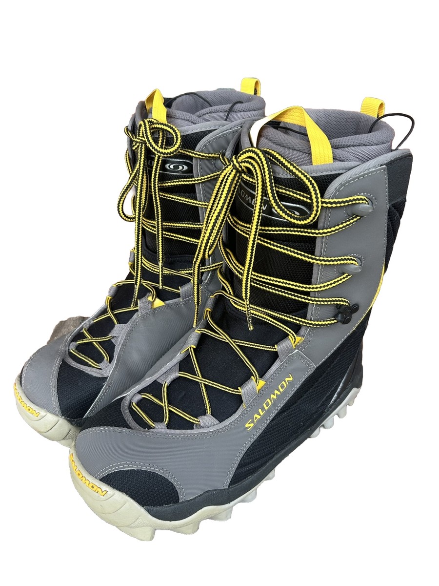 SALOMON スノーブーツ Maori Salomon Ski Snowboarding Boots Maori Autofit Gray & Yellow