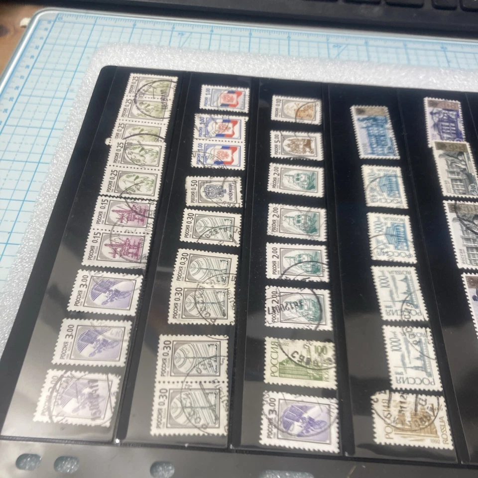 44 USED Russia Stamps, 1995-2003 & 50+ Belarus Stamps, 2000-2004/Nice Mixed Lot. - Image 3 of 4