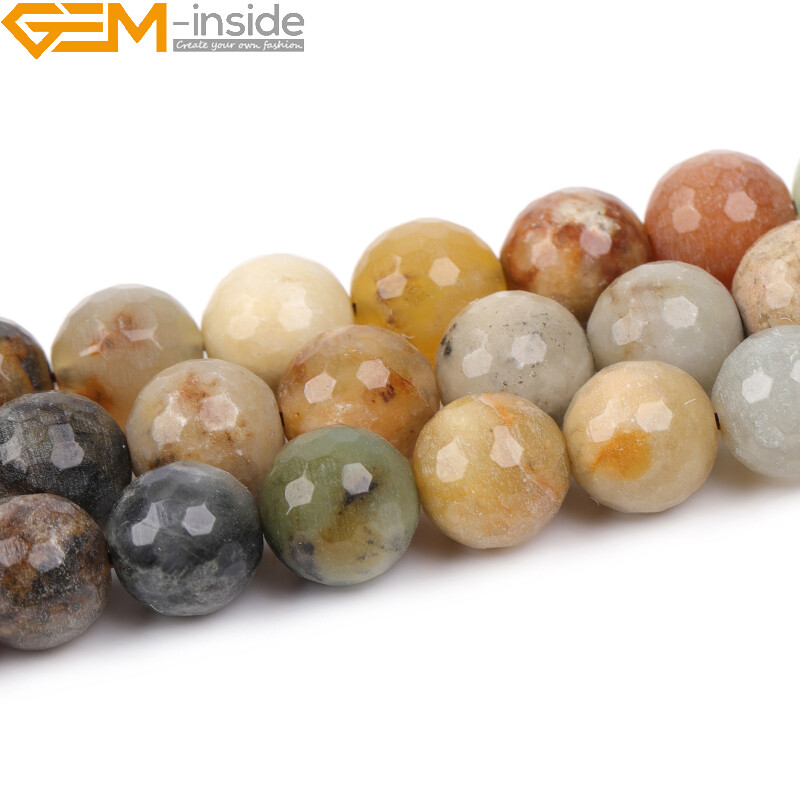 10mm Round Natural White Jade Gemstone Beads For Make