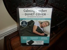 New Calming Comfort Grey Duvet Cover for Weighted Blankets 