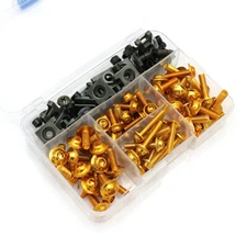 177PCS M5 M6 Motorcycle Fairing Bolts Kit Bodywork Screws Nut For Honda Yamaha