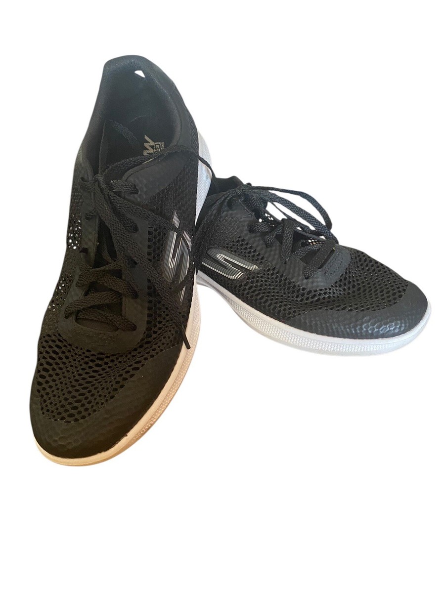 Chico Skechers Goga Mat Size 8 GEN 5 Sneakers Black Lace Up Sneakers | eBay