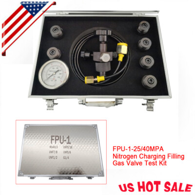#ad #ad FPU 1 25 Pressure Test Kit Hydraulic Accumulator Nitrogen Charging Filling Kit $162.27