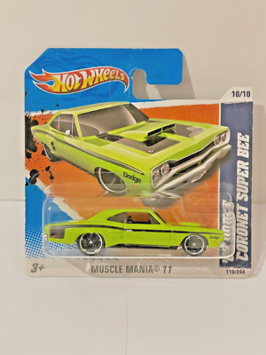 69 Dodge Coronet Super Bee Hot Wheels Muscle Mania/Flames Rare