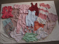 Baby Girls Clothing Bundle 0 - 3 Months  Dress Tops Babygros Bodyvests etc