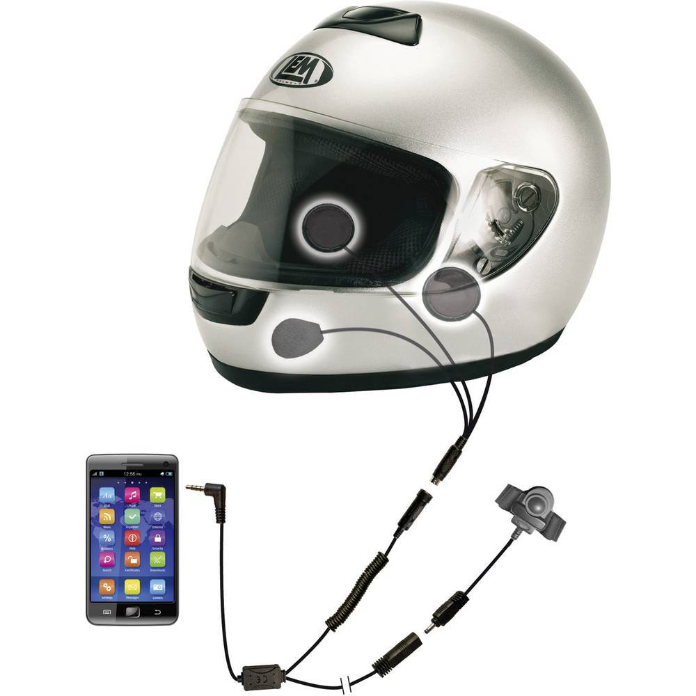 Гарнитура Albrecht SHS 300i 41935 mit Mikrofon для пассажиров (тип шлема) Integralhelm