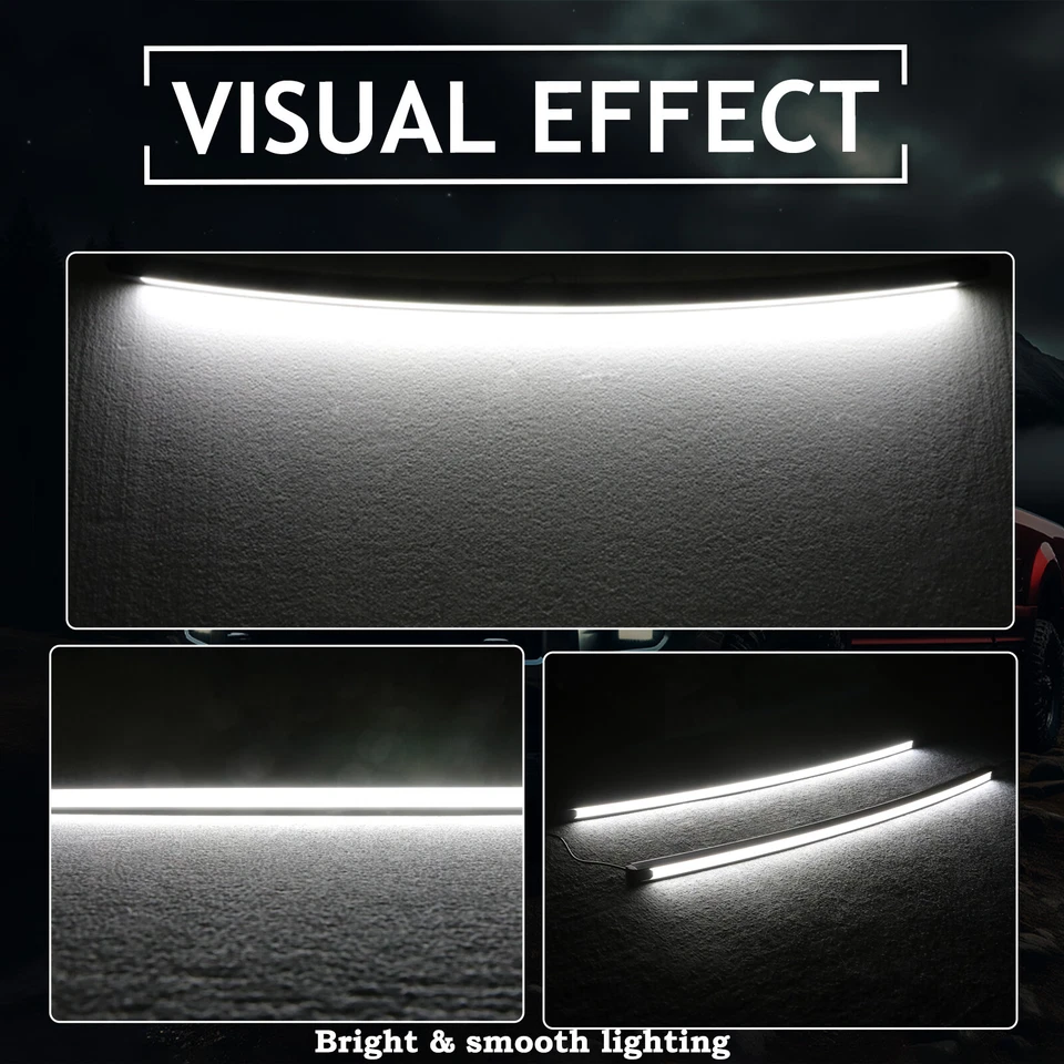 2x For Ford Super Duty F-250 F-350 2017-2022 LED Grill Accent Lights Bar Kit DRL - Image 4 of 4