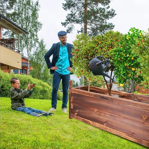 Long Planter Box Raised Garden Bed Large Elevated Planters Flowers Tomato Herbs - Picture 5 of 23