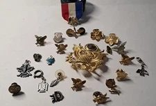22 Eagle Lapel Pins USA Military FOE Turquoise 925 Pilot Harley American Legion