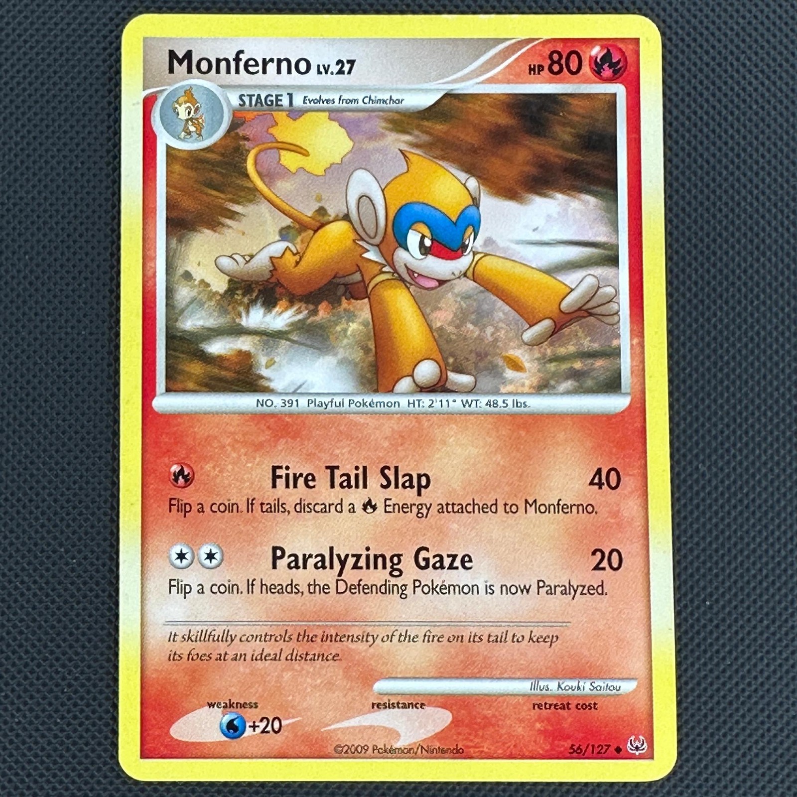 Monferno 56/127 Uncommon Platinum Pokemon Lightly Played