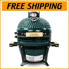 The Cadet Ceramic BBQ Grill: Portable Tabletop Charcoal Smoker for Outdoor Fun