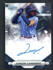 2023 Bowman Sterling Junior Caminero on card Auto Rookie RC