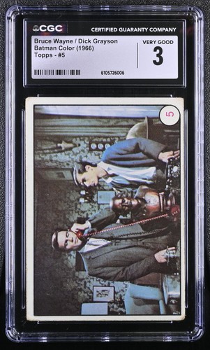 1966 Topps Batman Bat Laffs #5 Bruce Wayne and Dick Grayson — CGC 3