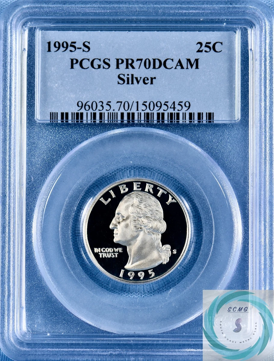 1995-S ワシントン クォーター 銀貨 PCGS PR70 DCAM TKs COIN様専用1995年25セント銀貨☆PR70DCAM - メルカリ