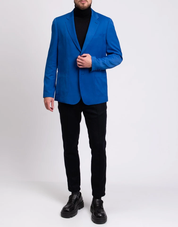 RRP €375 MARCIANO GUESS Blazer Jacket IT50 US40 L Lined Single Breasted Blue  - Image 2 of 4