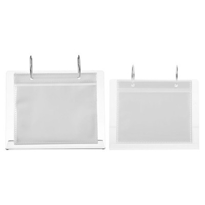 Set of 2 Flip-Fotoalbum Aus Acryl Fotokartenhalter Fotorahmenständer