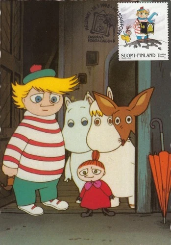 Moomin Characters Too-Ticky Little My Tove Jansson Finland FDC Maxi Card 1998