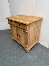 A Cute Small Victorian Antique /Old Pine 2 Door Dresser Base to Wax / Paint