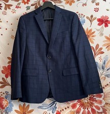 Lauren Ralph Lauren Boys 16 Suit Jacket Dark Blue Plaid Winter Event Preppy City