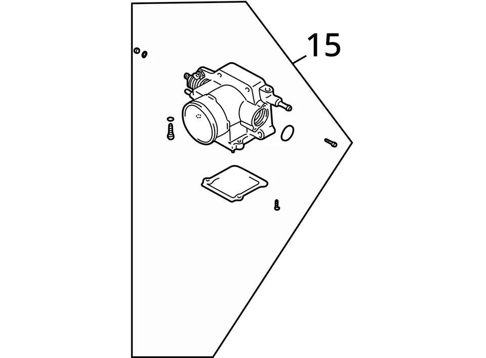 Conjunto de válvula de aceleração corpo do acelerador 4 cilindros compatível com 98-02 MAZDA 626 30675624 - Imagem 4 de 4