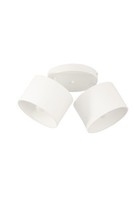 Deckenspot Schlafzimmer Stoff Weiß E27 Schwenkbar L:45 Cm Deckenstrahler Flur