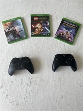 Xbox Video Game Lot, With Controllers Xbox One