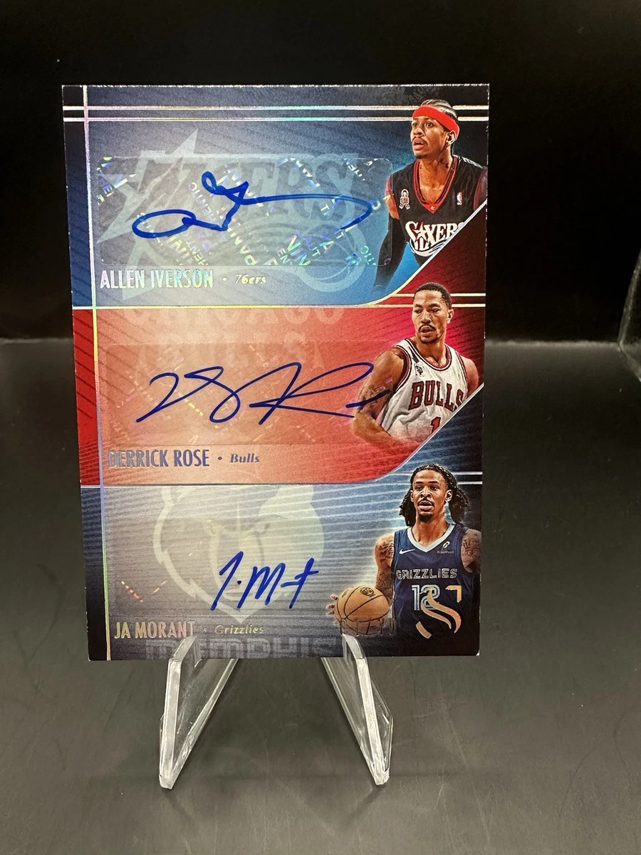 Panini Allen Iverson Basketball Autographed Sports Trading Cards