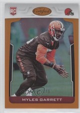 2017 Certified Rookies Mirror Orange /199 Myles Garrett #136 0o3b