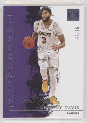 2019-20 Panini Impeccable Silver 43/75 Anthony Davis #79 1u6