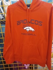 NEW DENVER BRONCOS ORANGE PULLOVER HOODIE SIZE ADULT XL