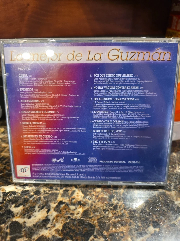 CD Lo Mejor De ALEJANDRA GUZMAN GUERA LOCA ALGO NATURAL ROSAS ROJAS - Image 2 of 2