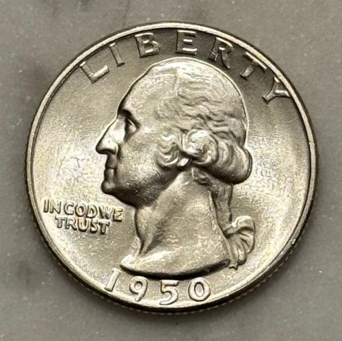 1950-P Washington Quarter - BU - Brilliant Uncirculated - 90% Silver