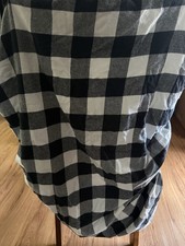 Square Pattern White and Black Sheet Cover for Baby Mattress 100 Cotton