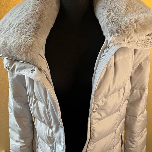 Giubbotto imbottito Michael Kors donna argento piumino e imbottitura piuma