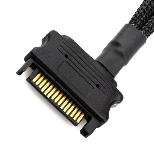 Cavo Adattatore Ventola di Raffreddamento, 15 Pin SATA a 4 x 3 Pin / 4 Pin PMW 12V PC Case2838 - Foto 2 di 7