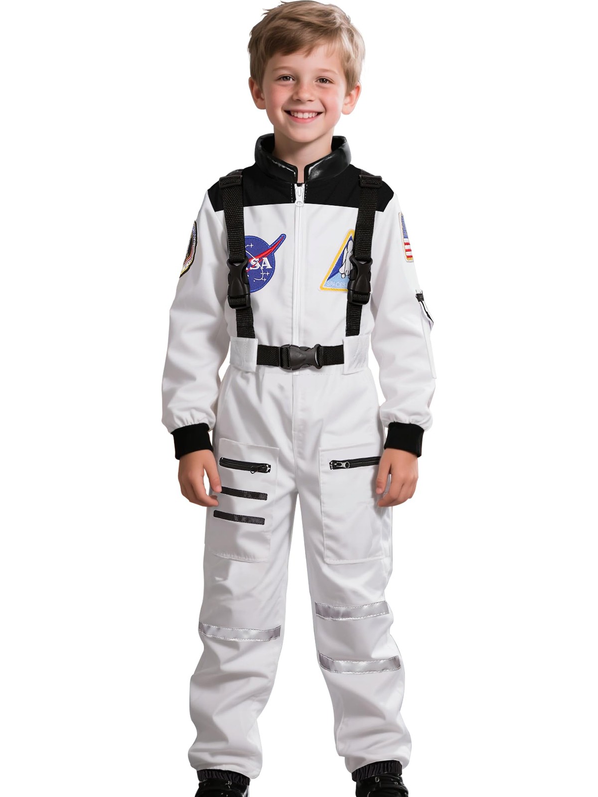 Disfraz de astronauta para niños mono espacial para niños niñas Halloween 8-10 años