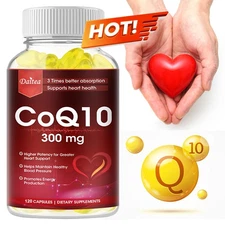 Coenzyme Q10 Capsules - Heart Health - Functional Support - 120 Capsules