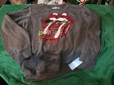 The Rolling Stones Long Sleeve Sweatshirt Gray Women's Size XLarge