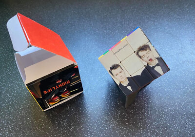 Pet Shop Boys Rubix Cube and presentation box.  Amazing gift idea! +70 bands!