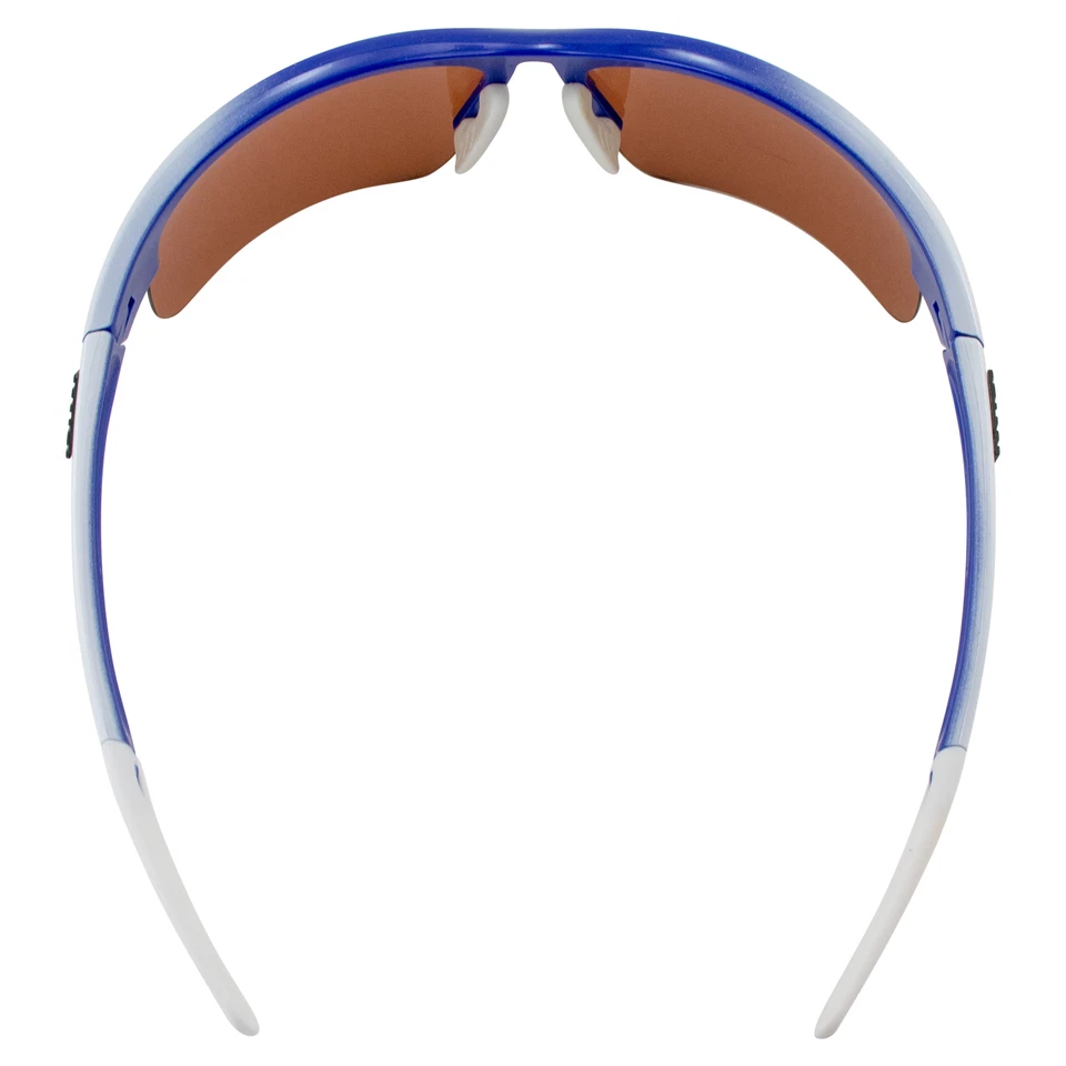 Gafas de sol Maxx Domain marco azul y blanco con lente ámbar polarizada de alta definición Foto 4 de 4