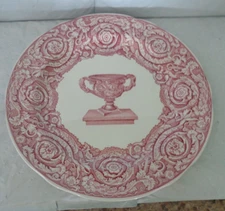 Spode Archive - Victorian Series - Warwick Vase - Pink & White Plate - 10.25"